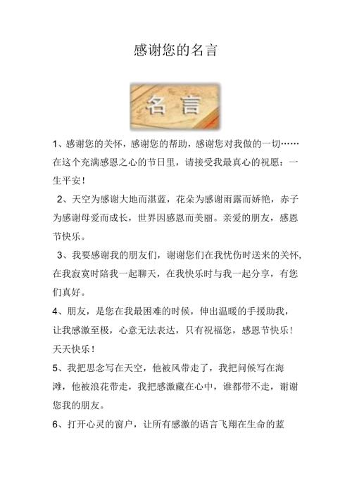 感谢您的名言.docx