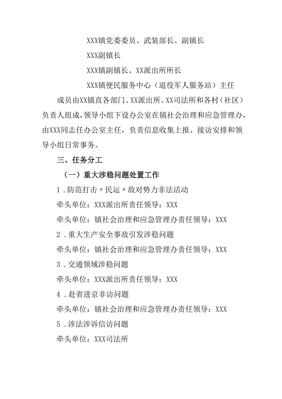 乡镇2025年《全国两会安全维稳》工作实施方案 合计3份.docx_第2页