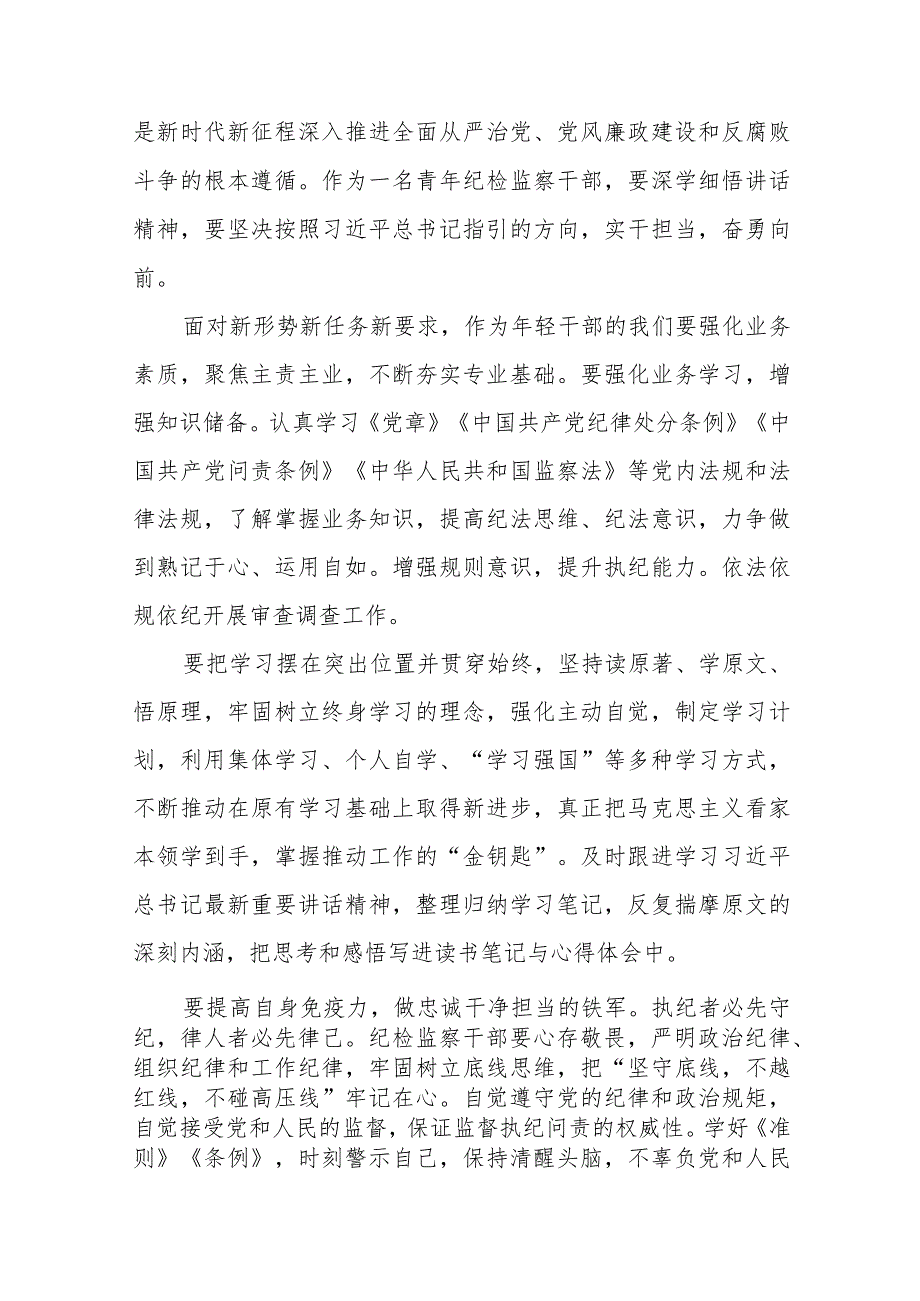 纪检人员学习二十中央纪委三次全会精神心得体会十九篇.docx_第3页