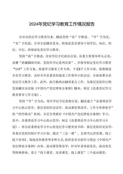 2024年党纪学习教育简报要讯八篇.docx
