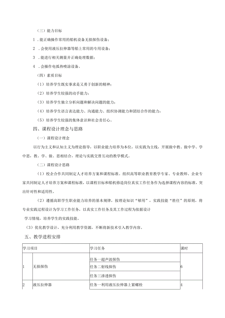 《轮机检修工艺及方法》课程标准.docx_第2页
