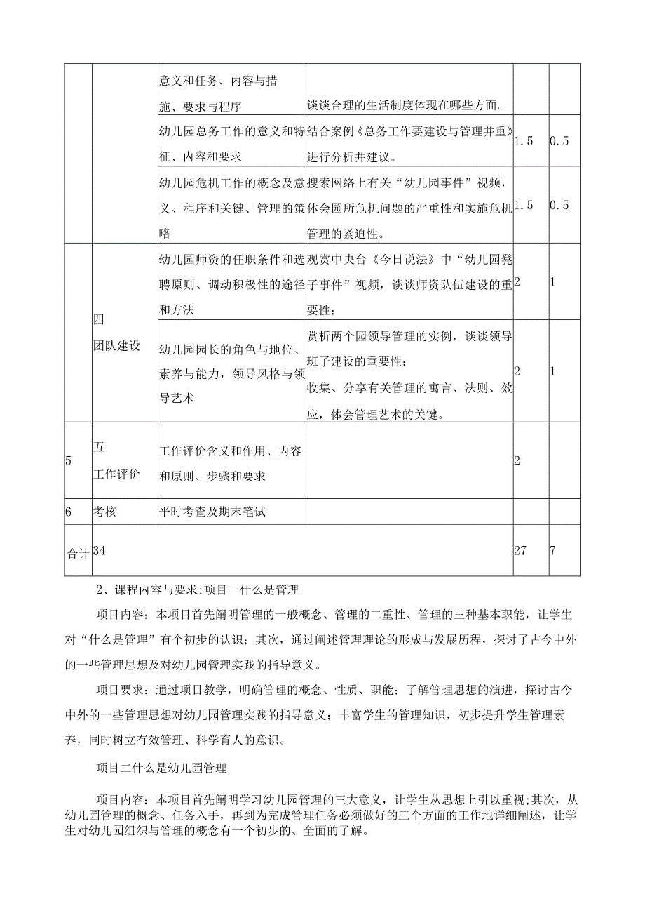 《幼儿园组织与管理》课程标准.docx_第3页