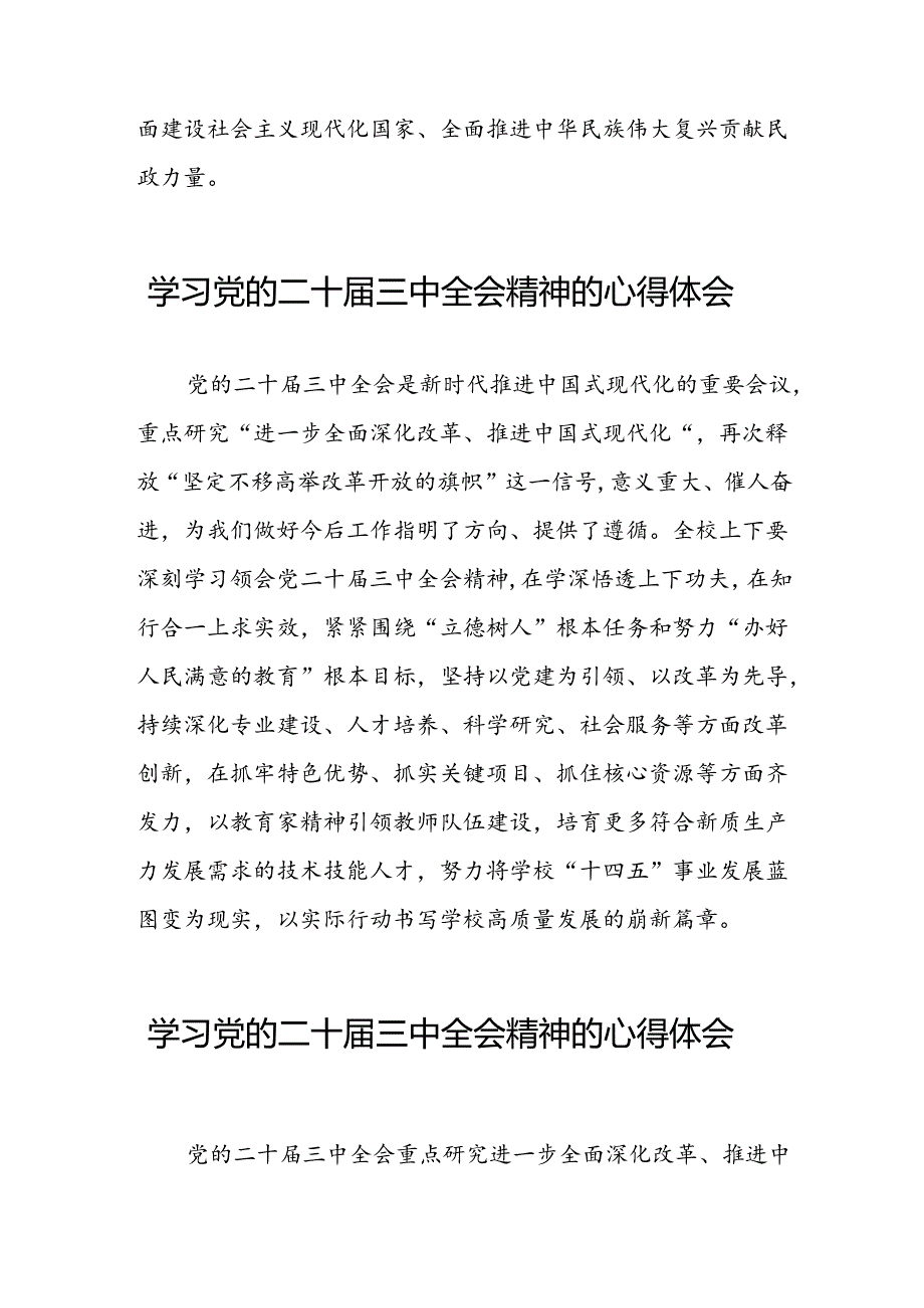 学习党的二十三中全会精神的心得体会简要发言三十篇.docx_第2页