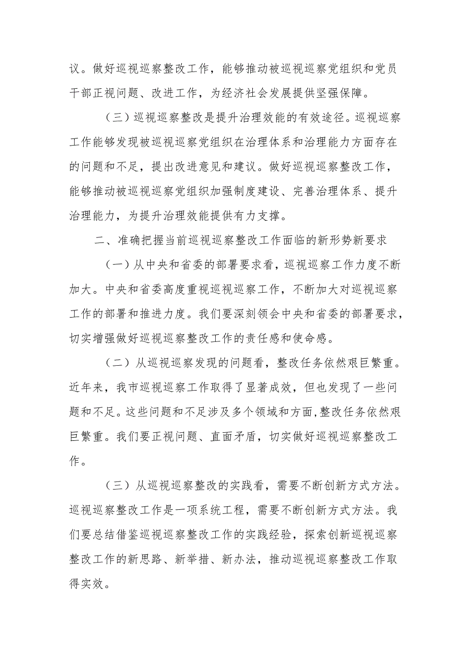 2025年巡视巡察持续整改工作推进会上的讲话4篇.docx_第2页