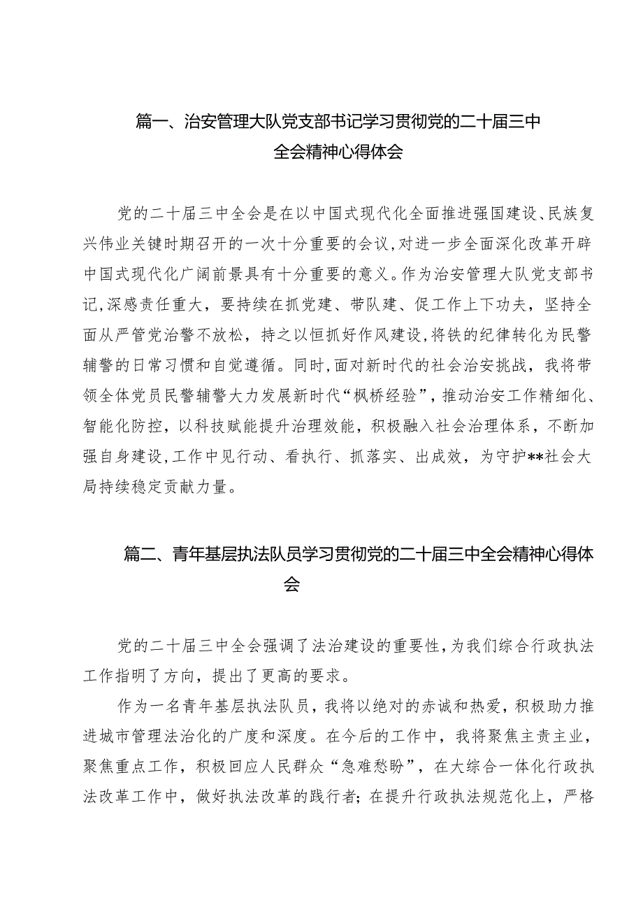 治安管理大队党支部书记学习贯彻党的二十三中全会精神心得体会（共15篇）.docx_第2页
