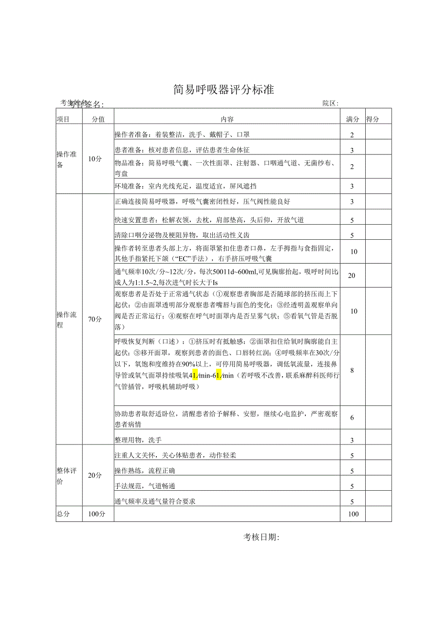 简易呼吸器评分标准.docx_第1页