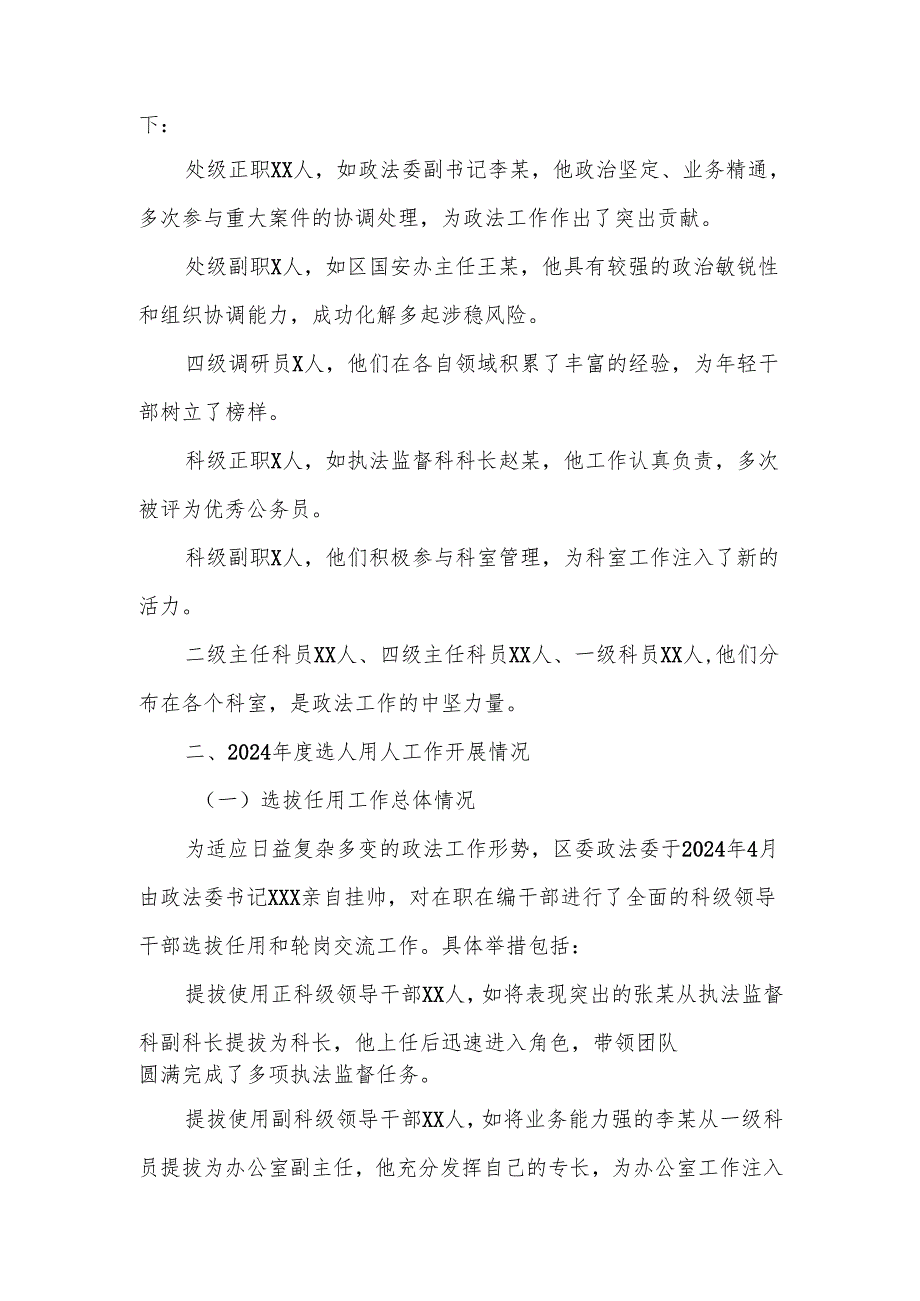 区委政法委2024年选人用人情况综合报告.docx_第2页