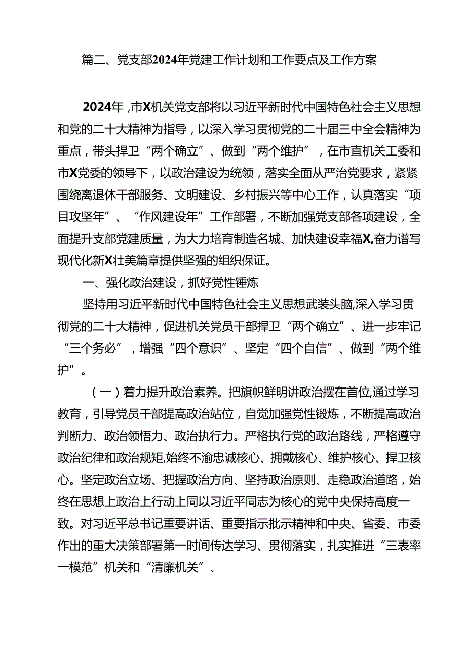 10篇2024年党支部党建工作计划.docx_第3页