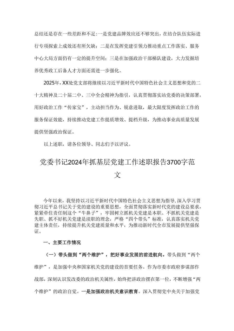 2025年党支部书记抓党建工作述职报告范文2篇（供参考）.docx_第3页