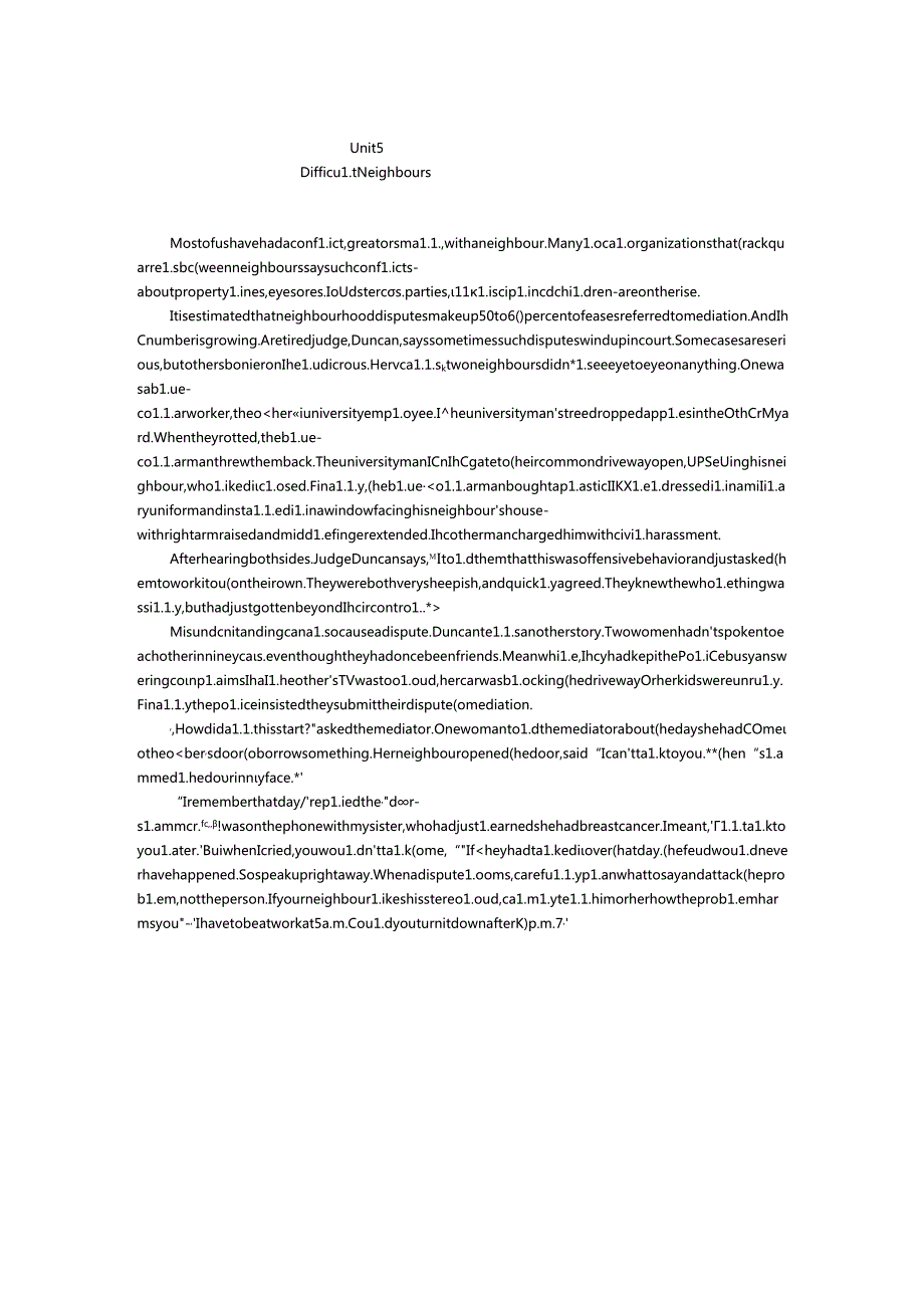 Difficult Neighbours.docx_第1页