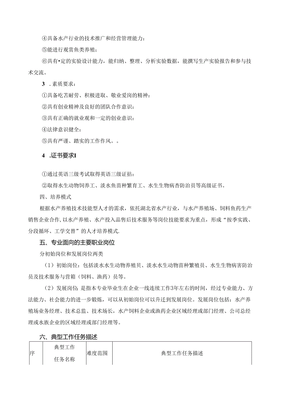 水产养殖技术专业人才培养方案.docx_第2页