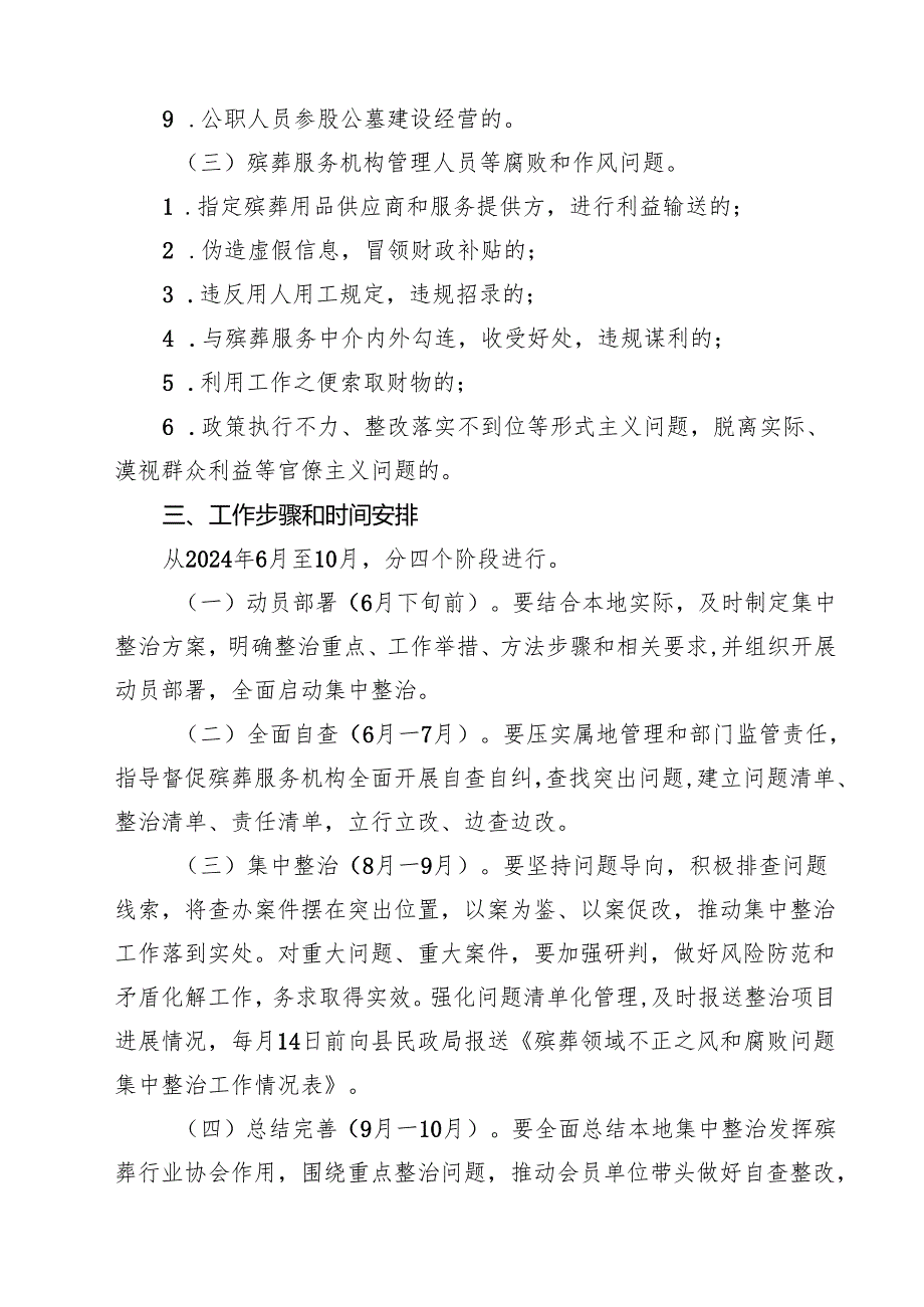 县殡葬领域不正之风和腐败问题集中整治工作方案（共四篇）.docx_第2页