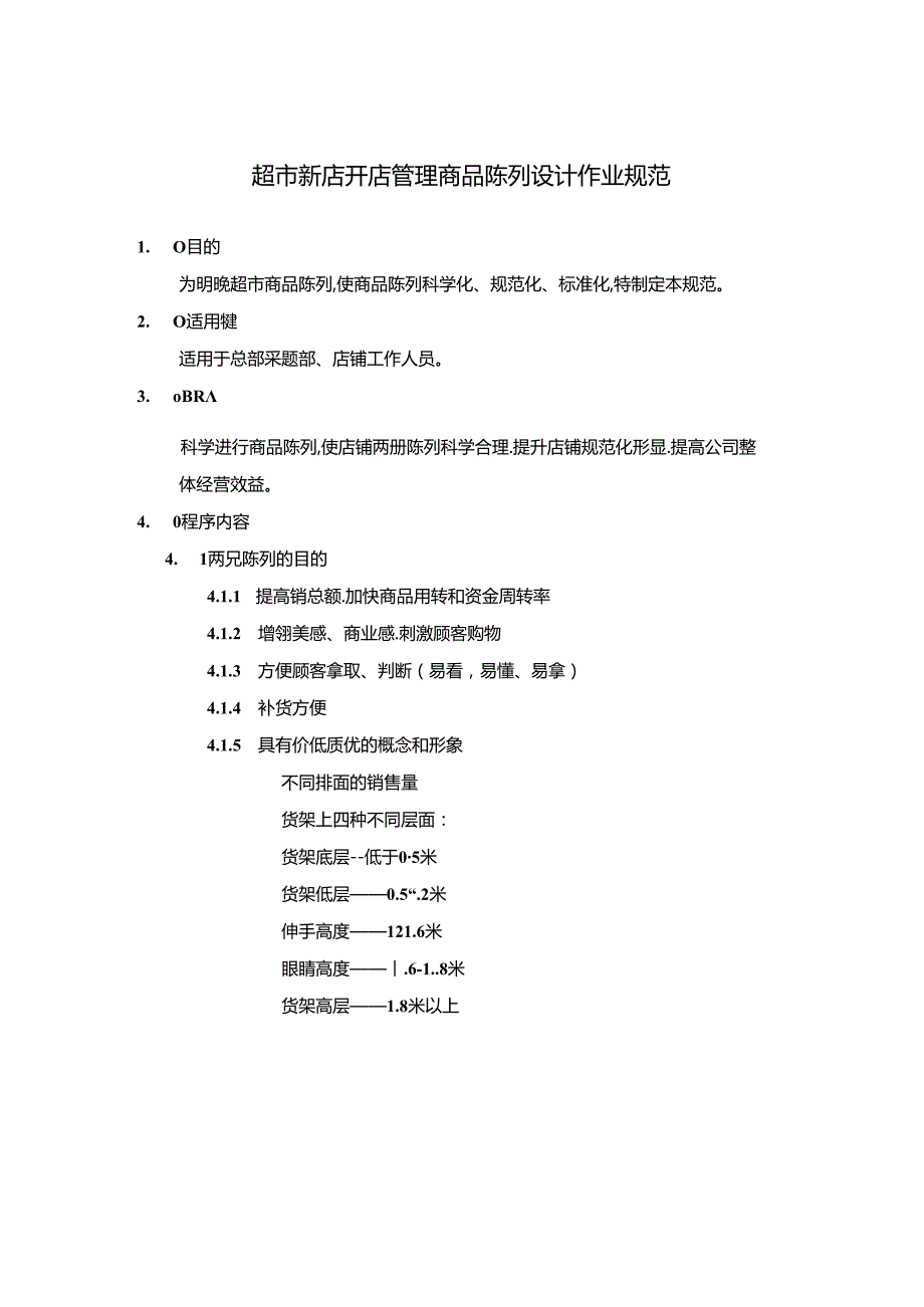 超市新店开店管理商品陈列设计作业规范.docx_第1页