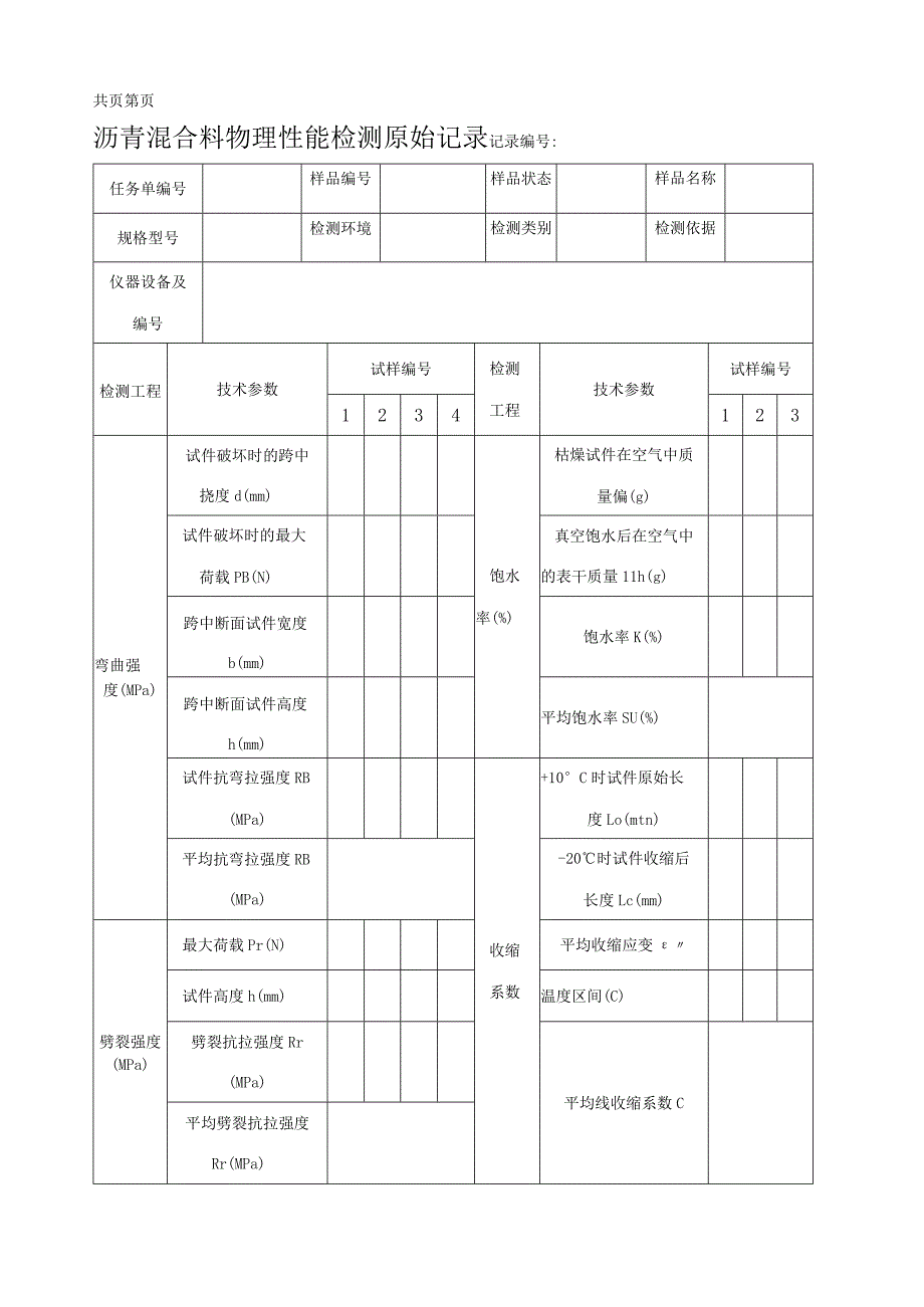 沥青混合料配合比原始记录.docx_第1页
