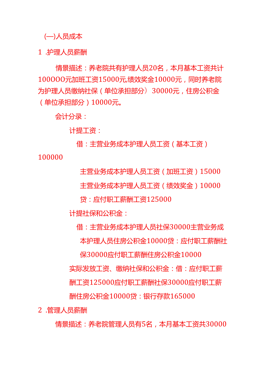养老院账务处理核算做账分录模板.docx_第3页