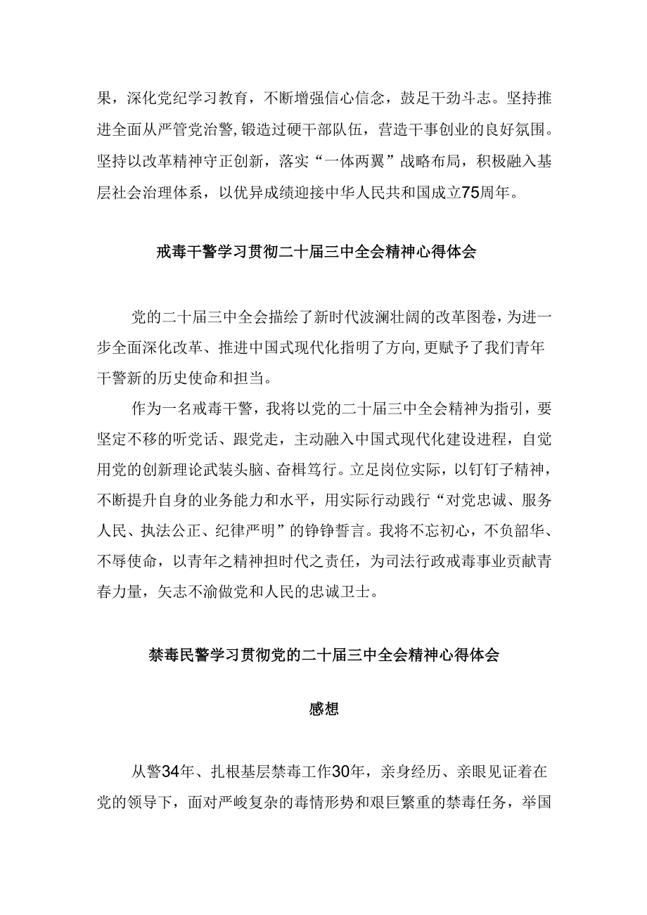 （11篇）禁毒部门负责人学习贯彻党的二十三中全会精神心得体会（精选）.docx_第2页