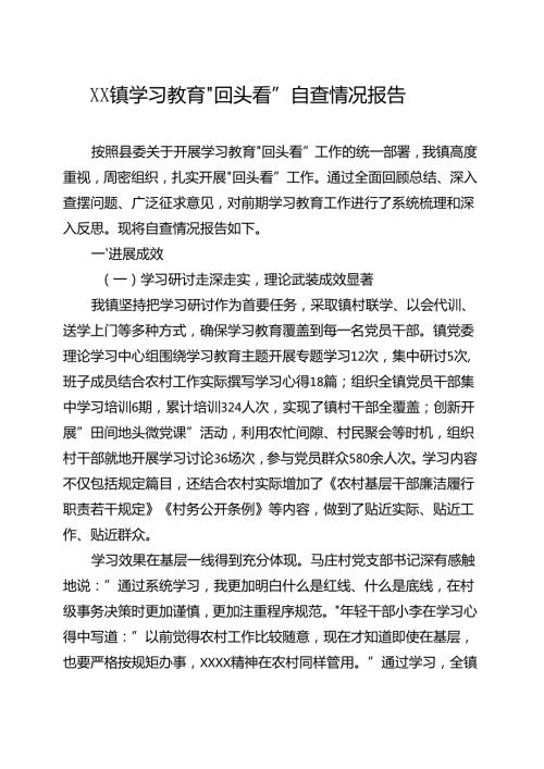 某支部2025年”回头看”自查情况报告多篇合集.docx