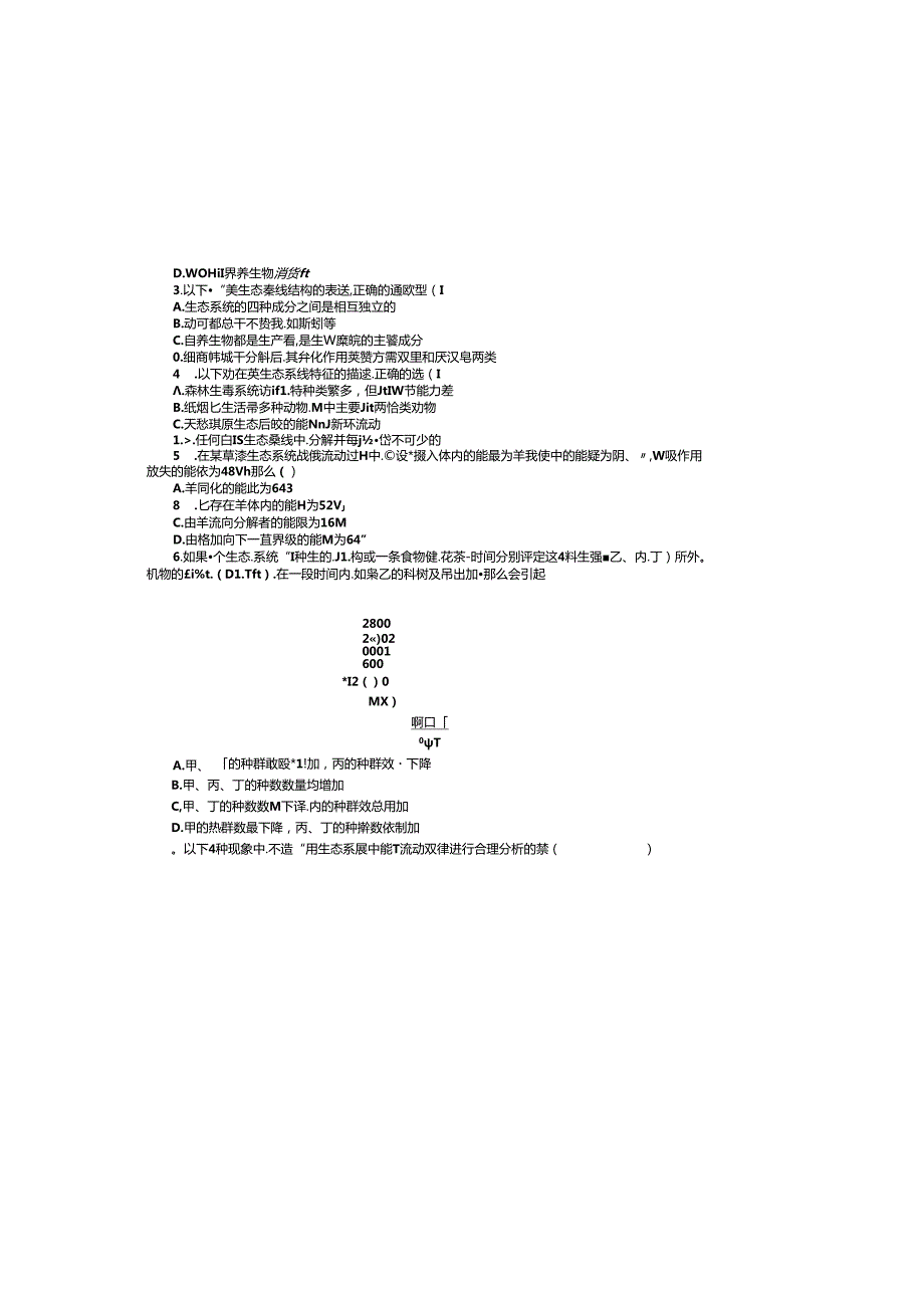 第五章生态系统及其稳定性单元检测(含解析).docx_第2页