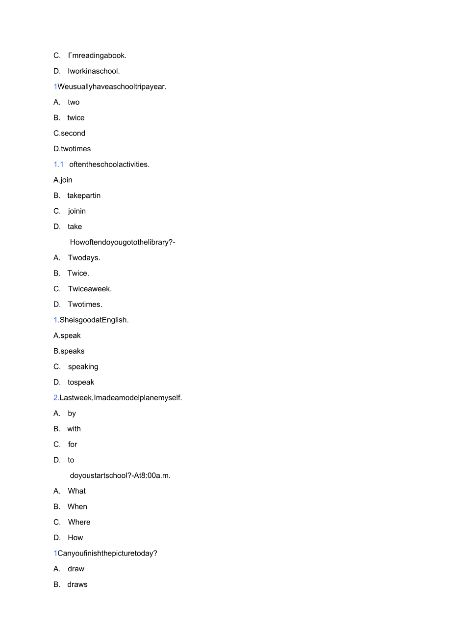 冀教版七年级下册Lesson 13学习重点、难点及练习.docx_第3页