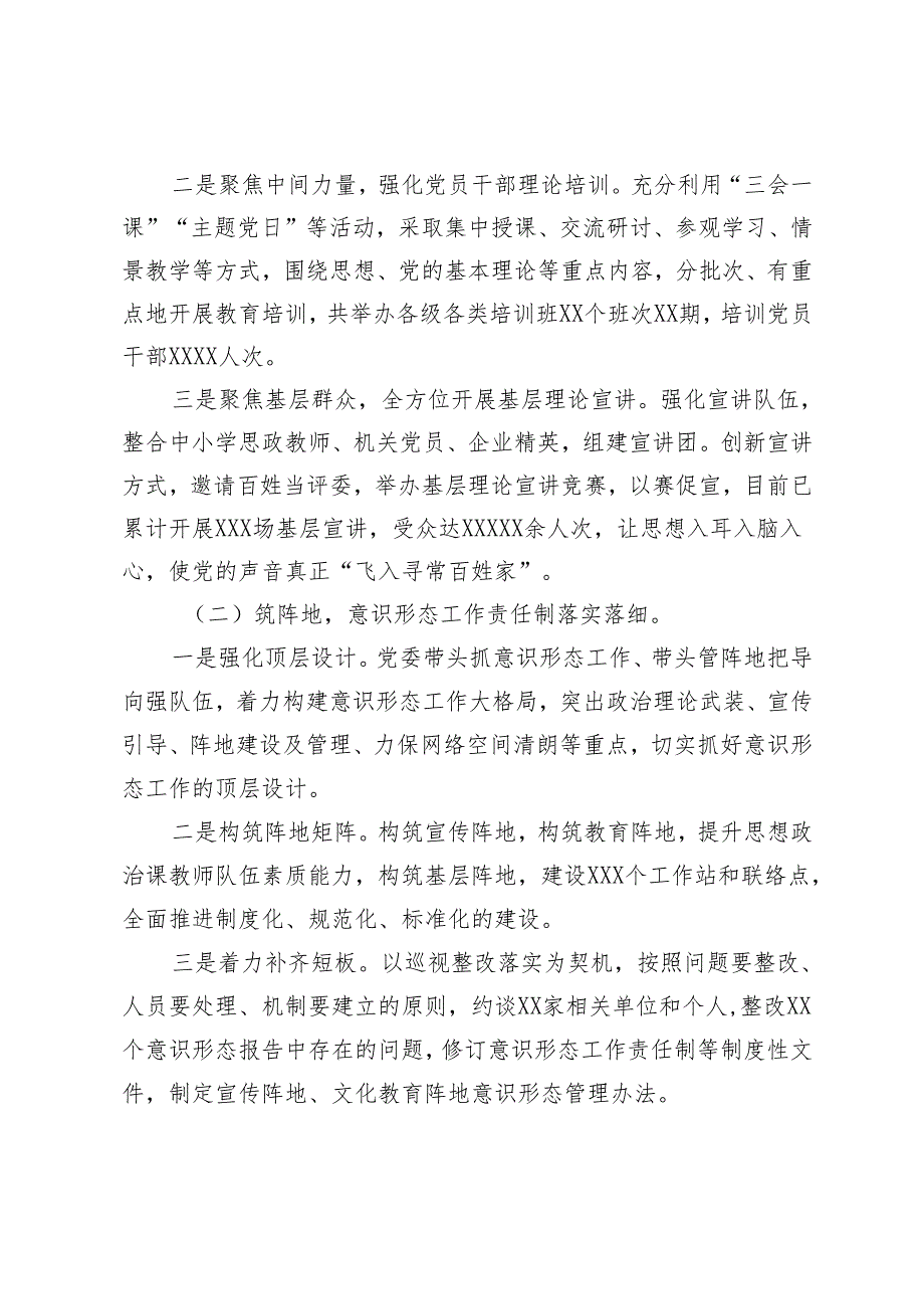 2024年单位、县、镇意识形态工作总结.docx_第2页