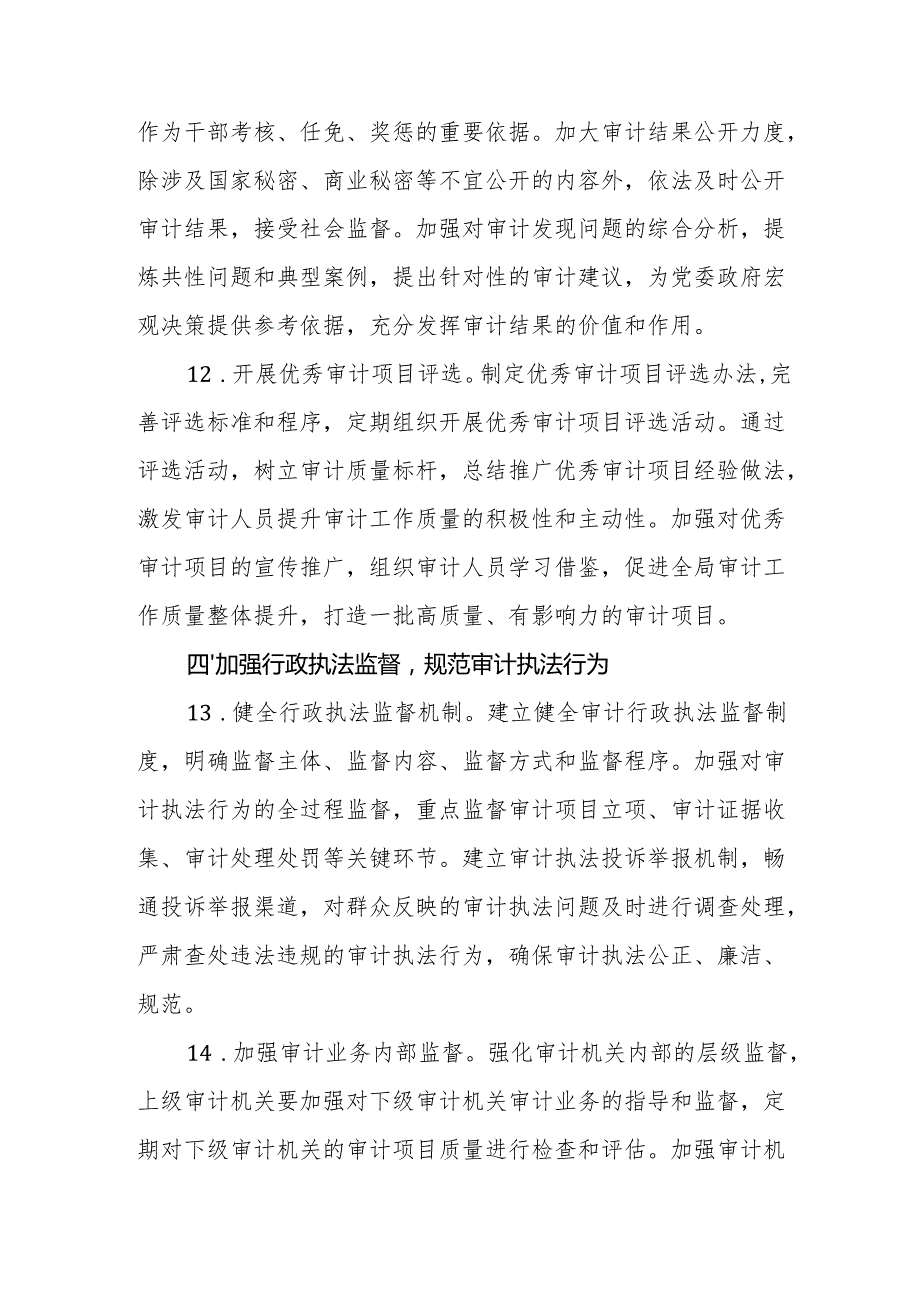 审计机关2025年法治政府建设工作要点参考范文.docx_第3页
