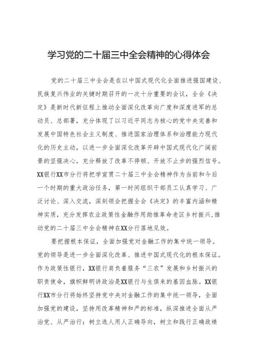 党的二十三中全会精神学习体会研讨发言材料36篇.docx