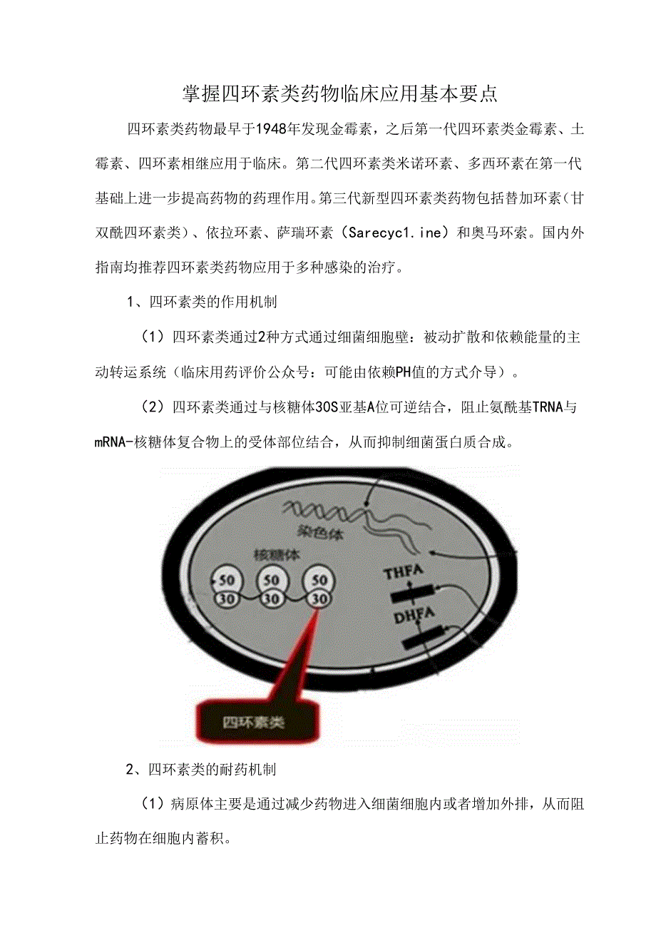 掌握四环素类药物临床应用基本要点.docx_第1页