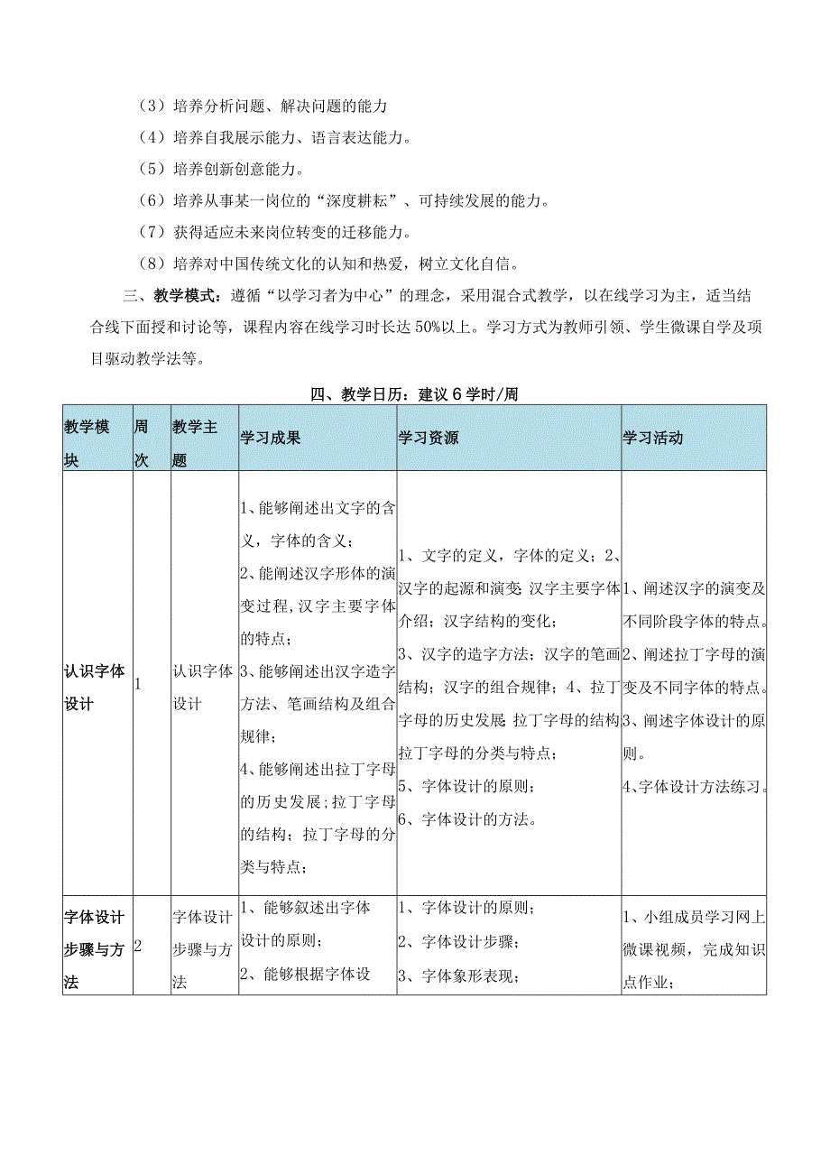 《字体设计》课程标准.docx_第2页