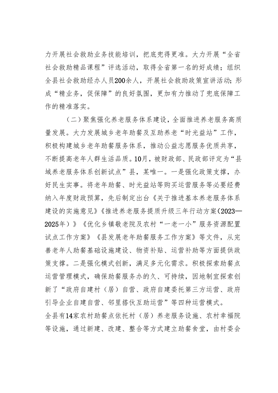 某某县民政局2024年工作总结及2025年工作计划.docx_第2页
