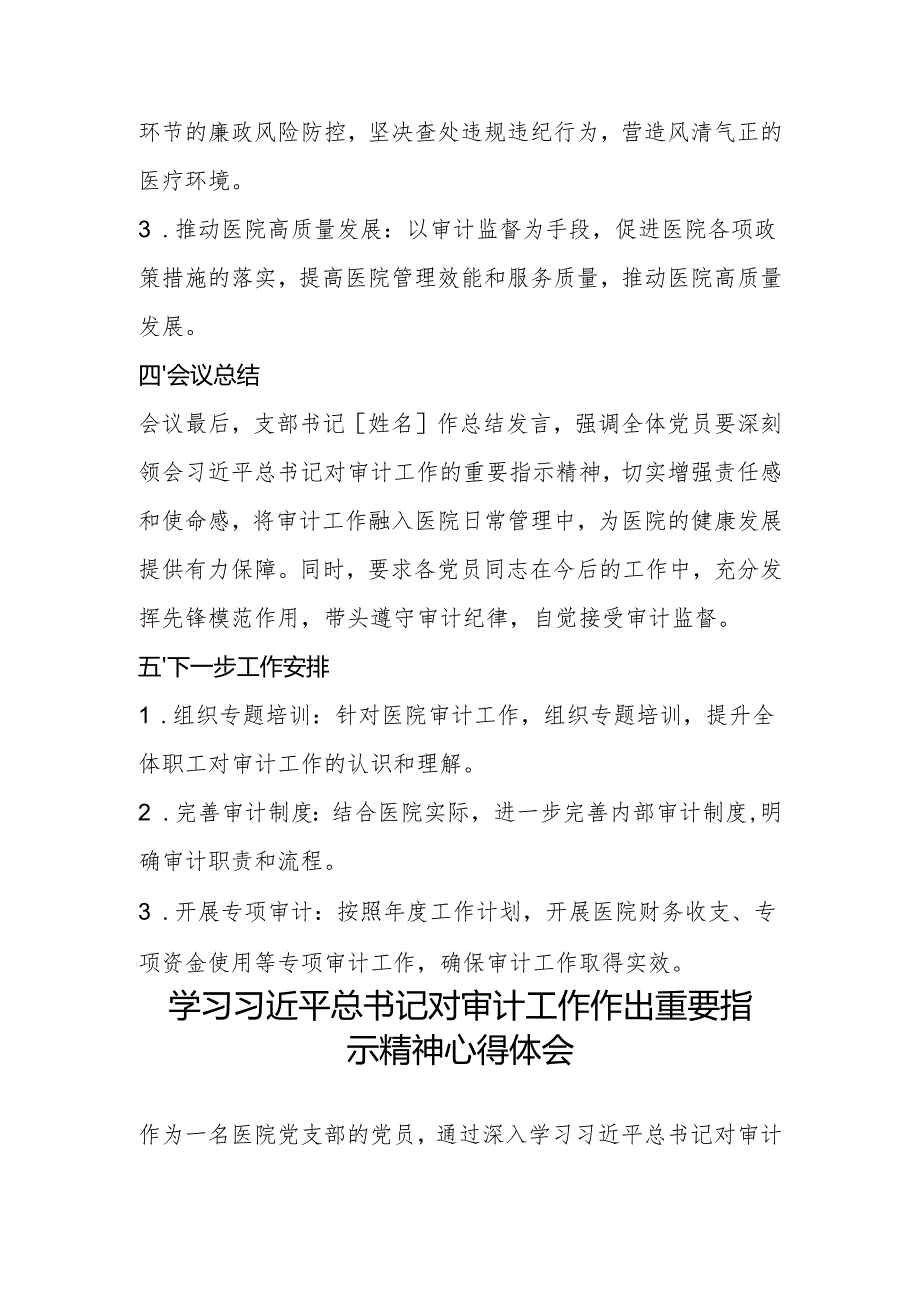 第一议题：习近平总书记对审计工作作出重要指示精神会议纪要、心得体会.docx_第3页