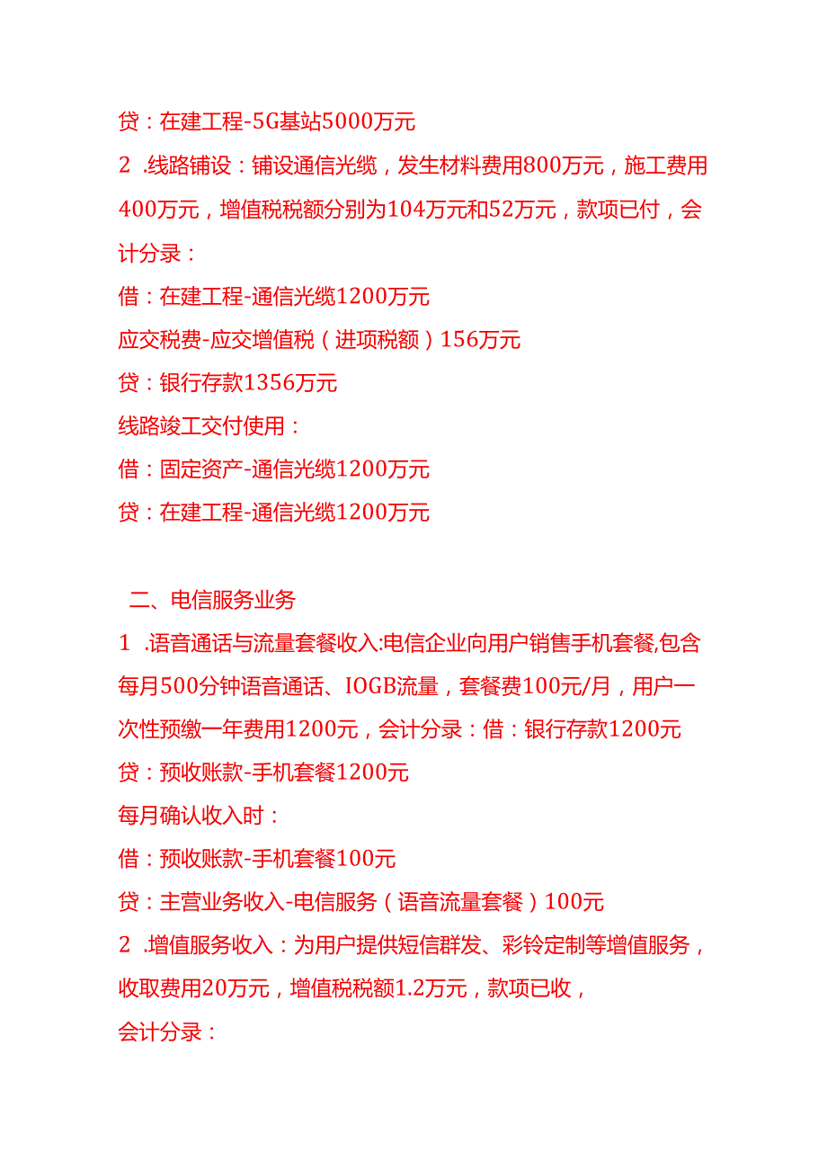 做账实操电信、互联网和相关服务的会计处理实例.docx_第2页