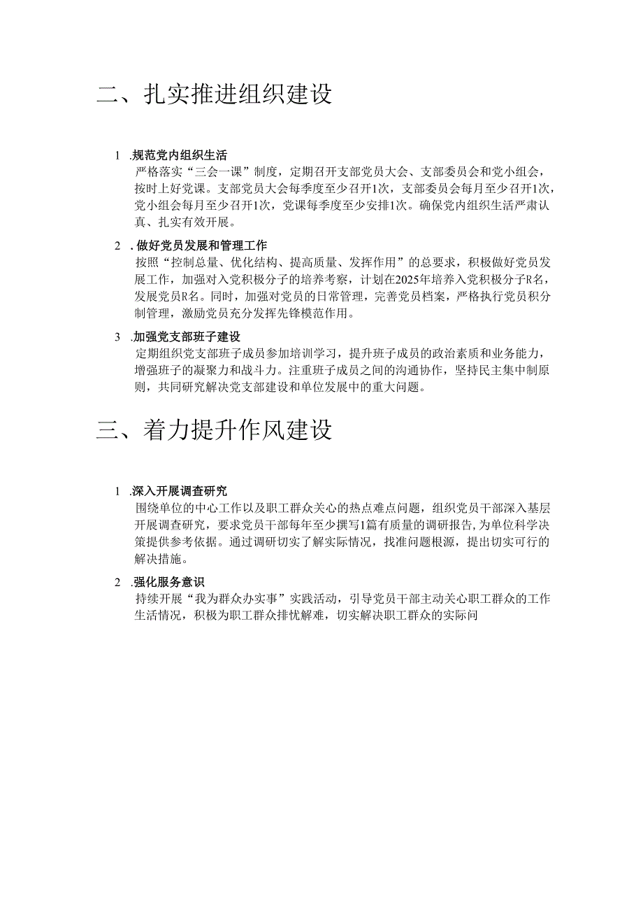 2025年党支部工作计划（最新版）.docx_第2页