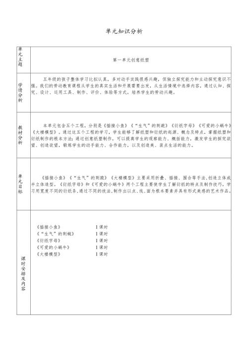 奥教版五年级上册劳动全册教案.docx