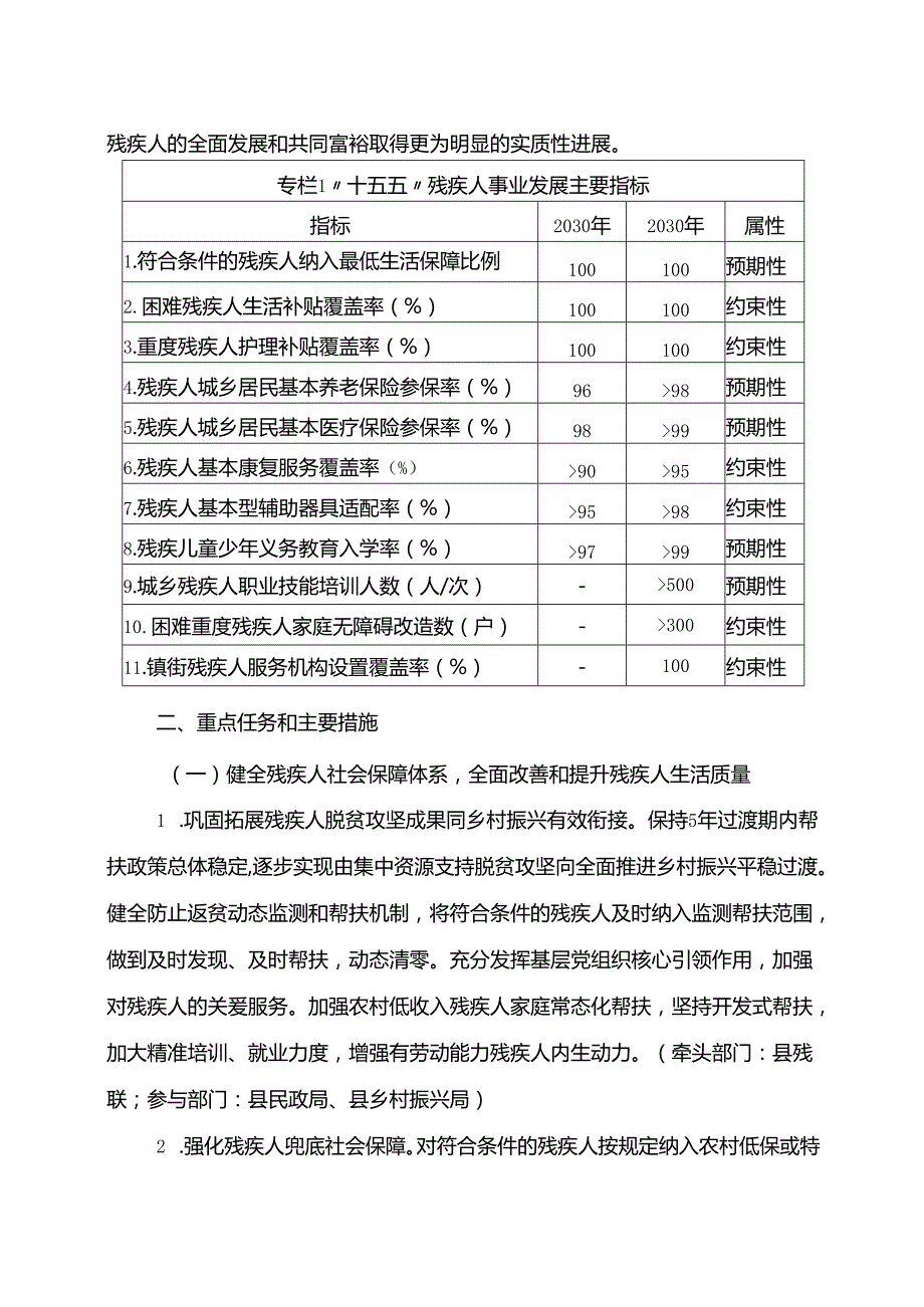 “十五五”现代残疾人事业发展规划(2).docx_第3页