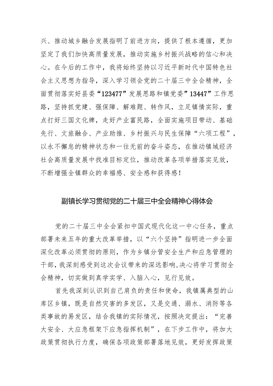 （9篇）基层乡党委干部学习学习二十三中全会精神研讨发言（详细版）.docx_第2页