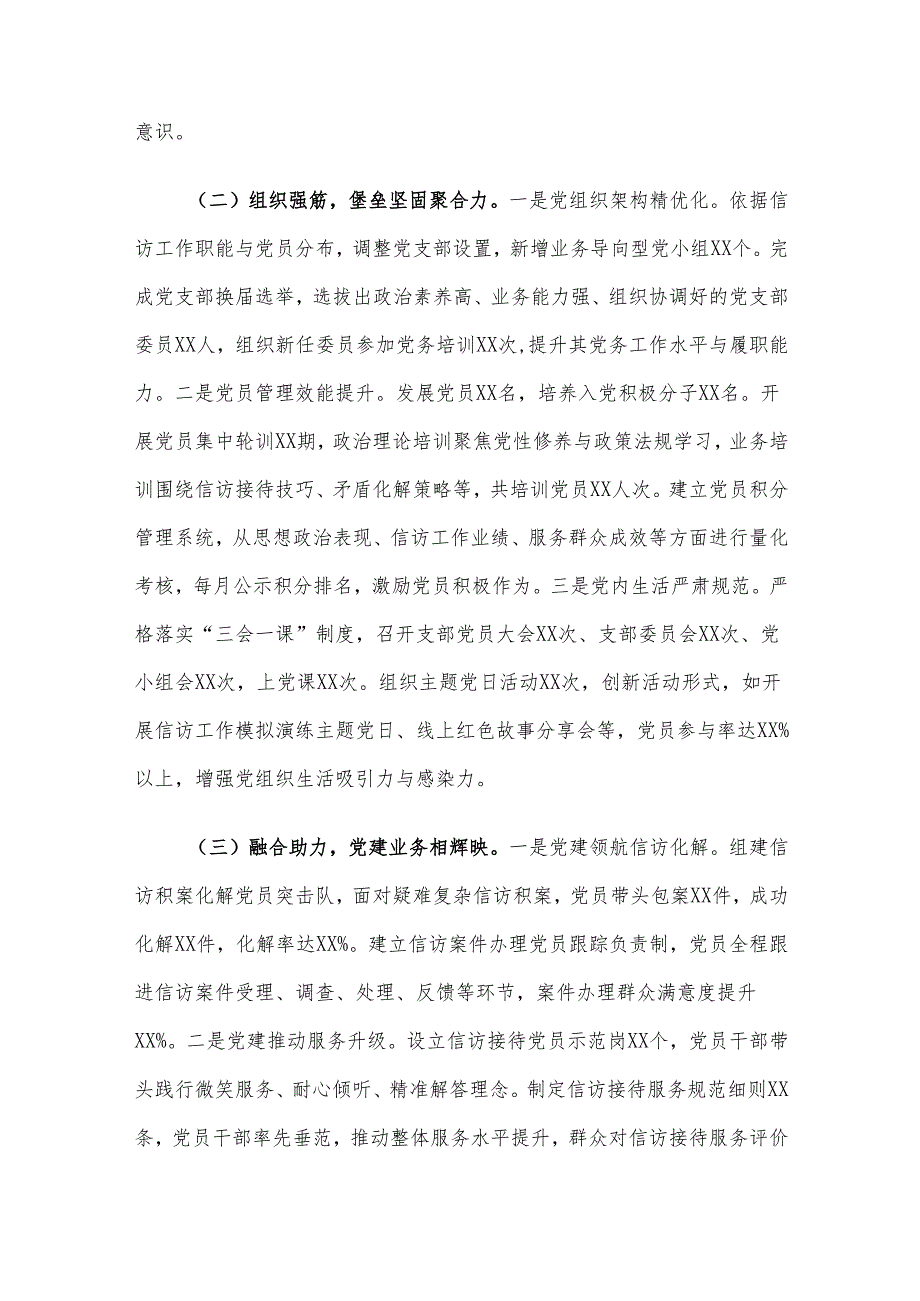 市信访局局长2024年抓基层党建工作总结报告.docx_第2页