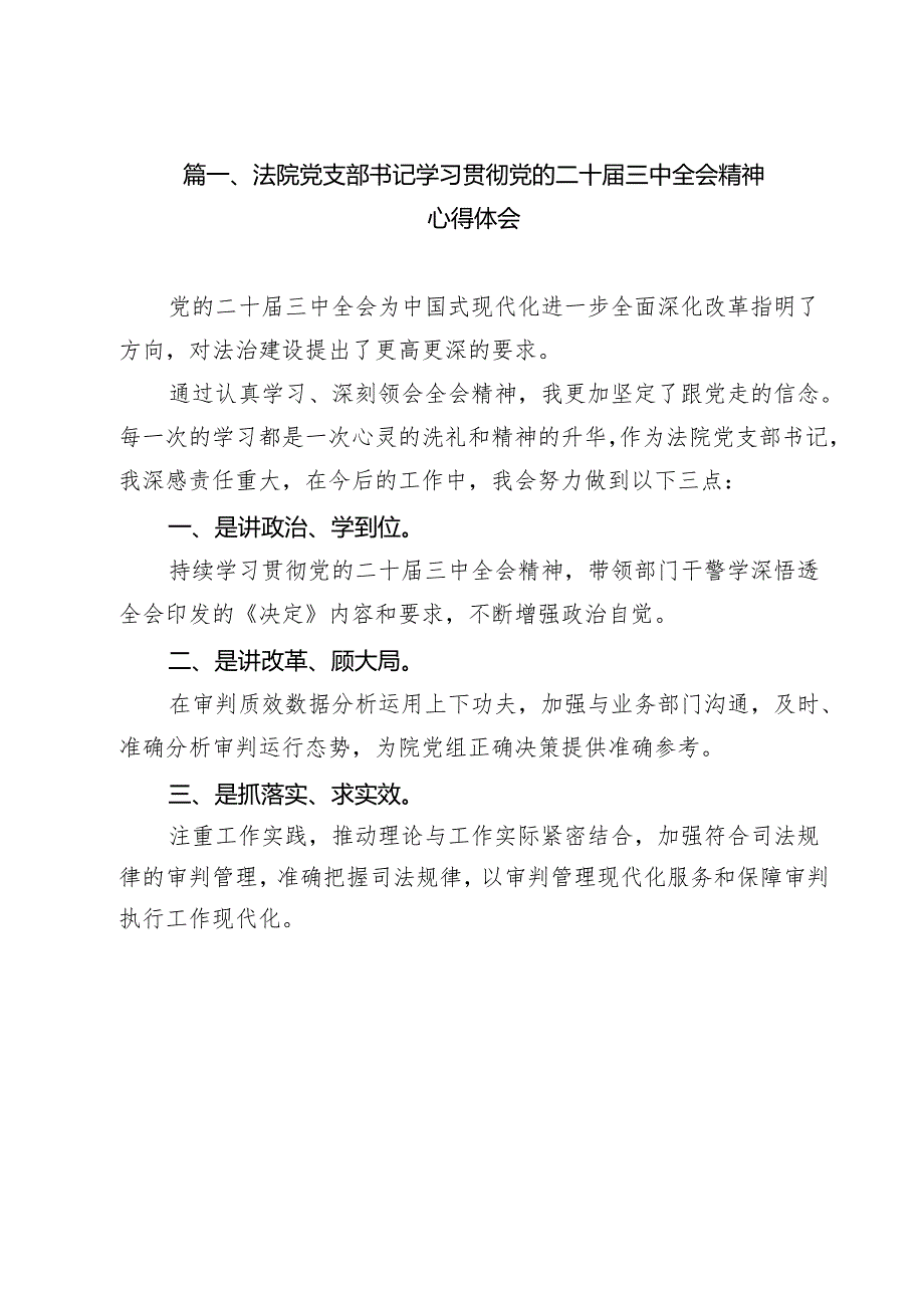 （13篇）法院党支部书记学习贯彻党的二十三中全会精神心得体会范文.docx_第2页