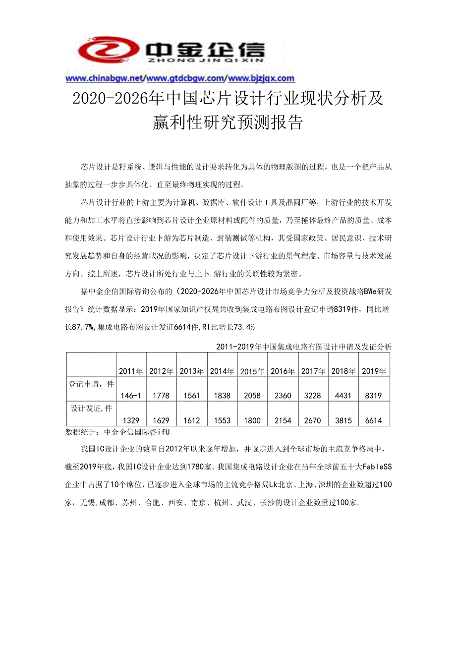 20202026年中国芯片设计行业现状分析及赢利性研究预测报告.docx_第2页