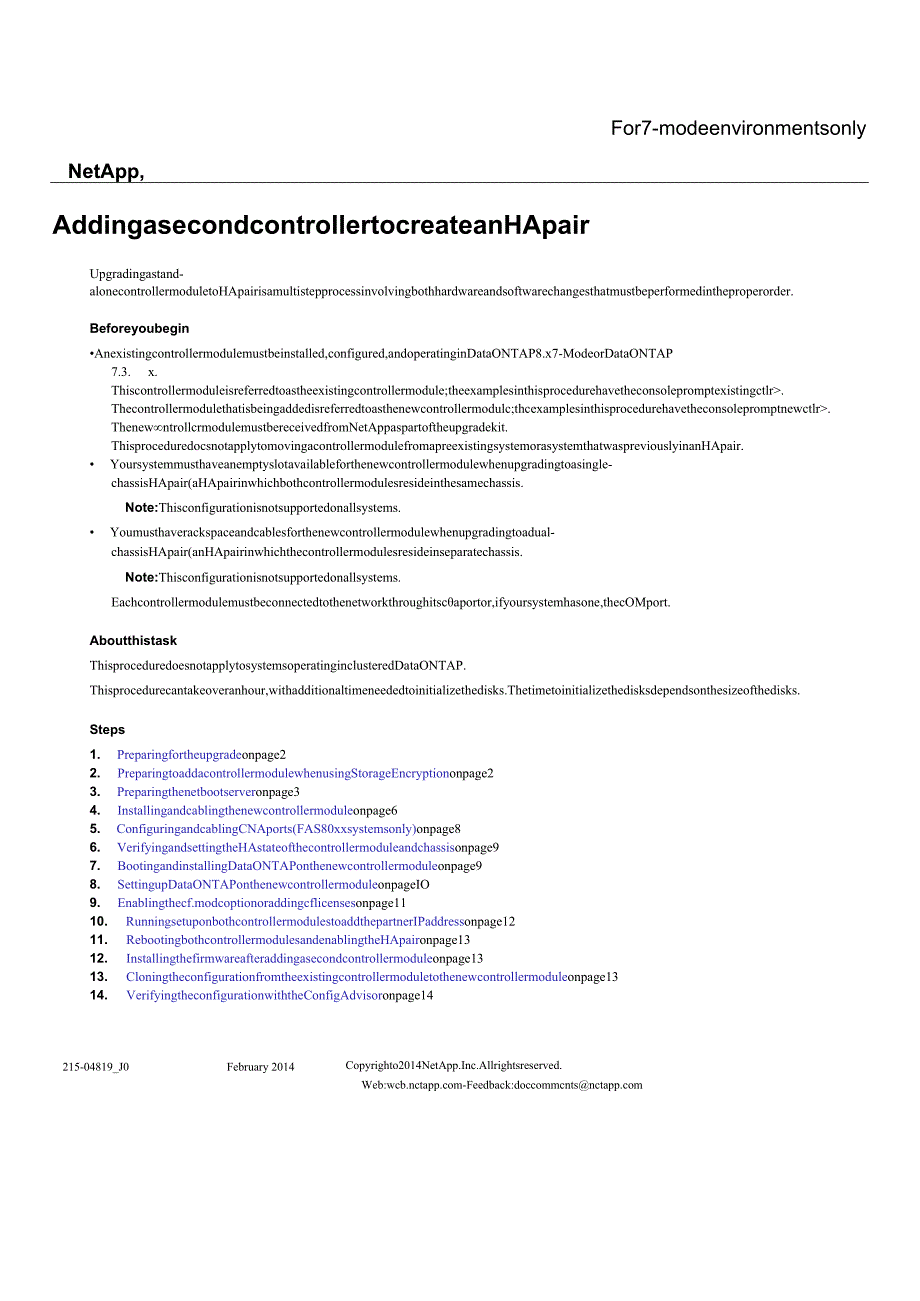 Net 装机维护 AddingasecondchassistoanexistingHAsystem.docx_第1页