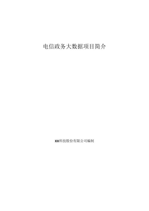 电信政务大数据项目简介.docx