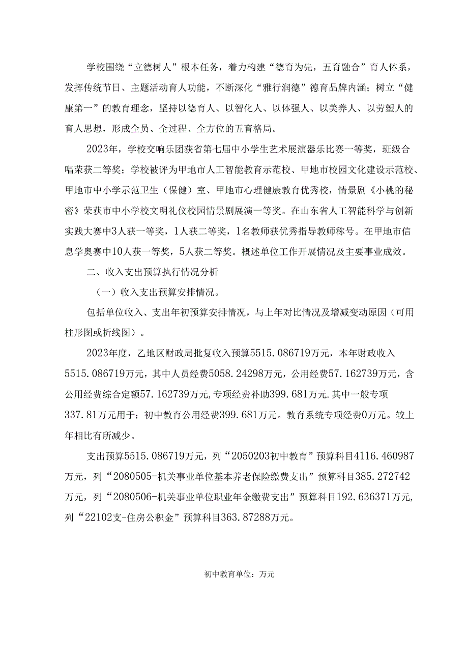 初级中学决算分析报告.docx_第3页