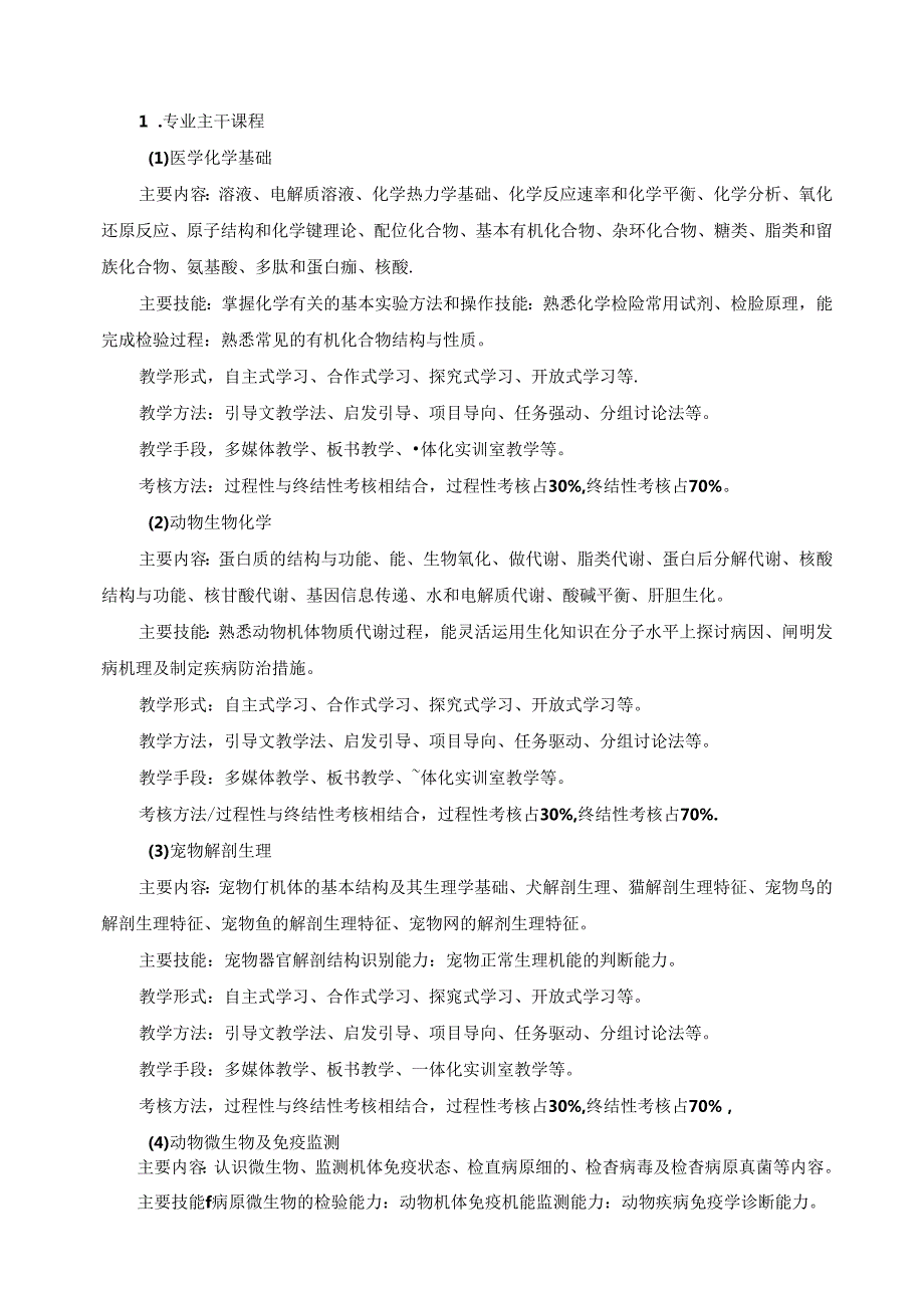 宠物医学专业人才培养方案.docx_第2页
