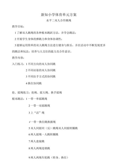 水平二跳绳课教案.docx