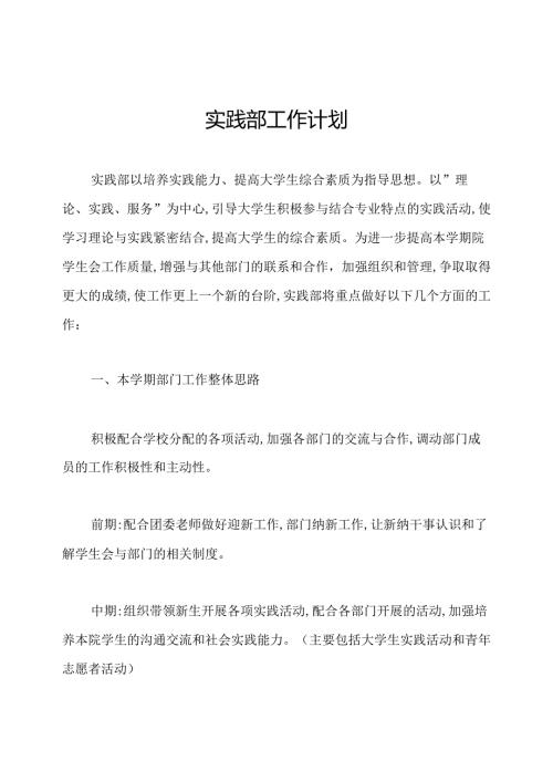 实践部工作计划.docx