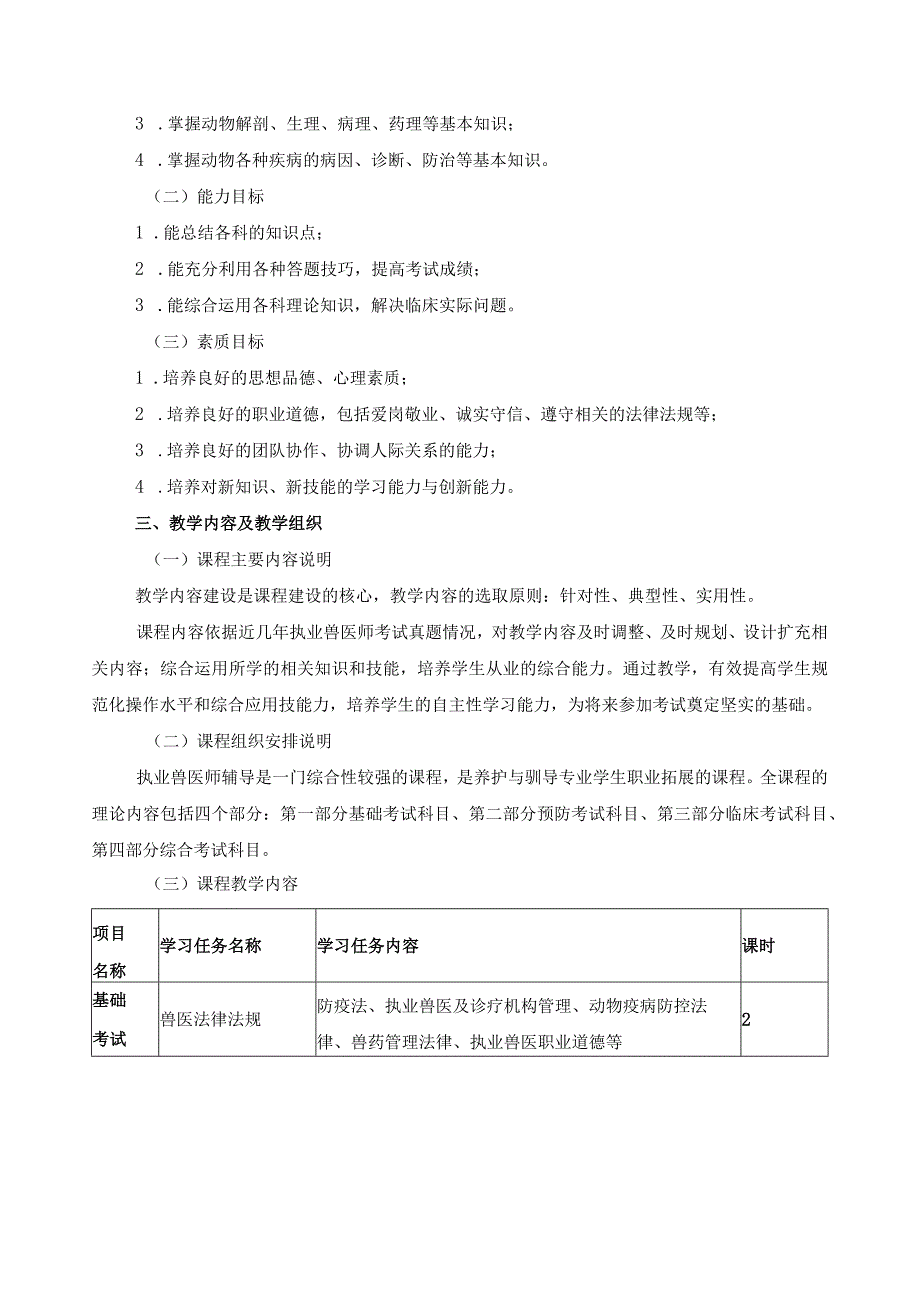 《执业兽医师概论》课程标准.docx_第2页