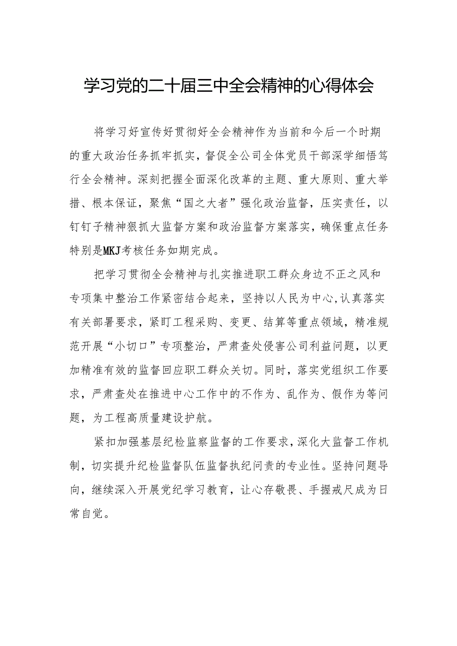 十五篇2024年学习贯彻党的二十三中全会心得体会发言稿.docx_第1页