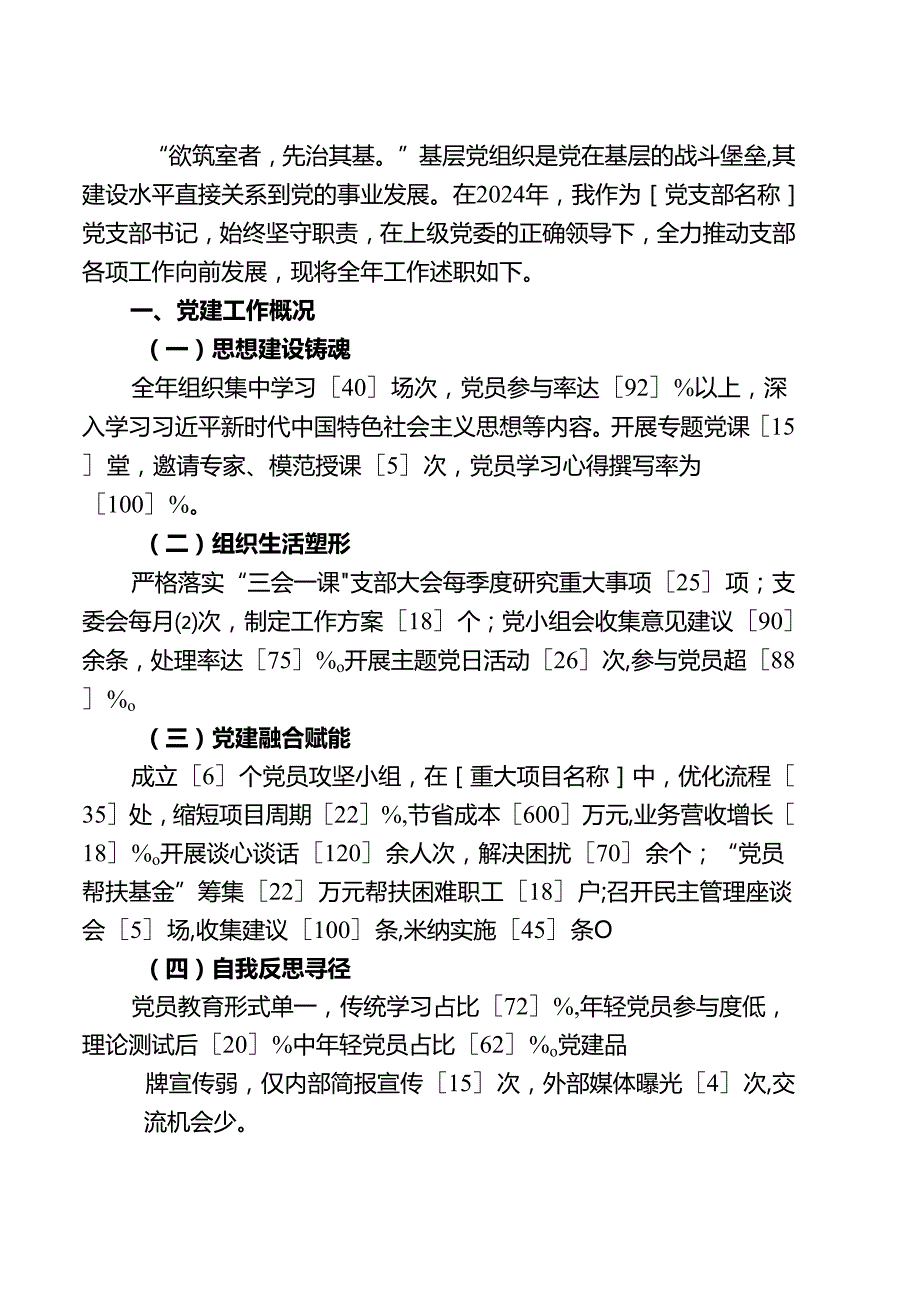 2024党支部书记个人述职报告（详细版）.docx_第2页
