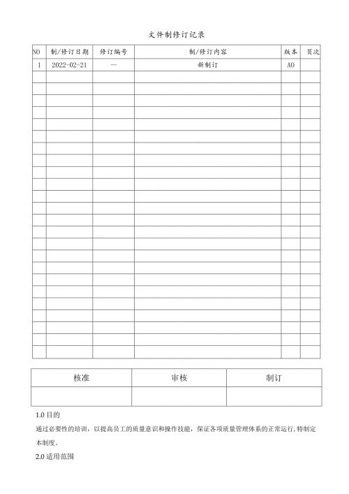 ISO13485人员培训制度.docx