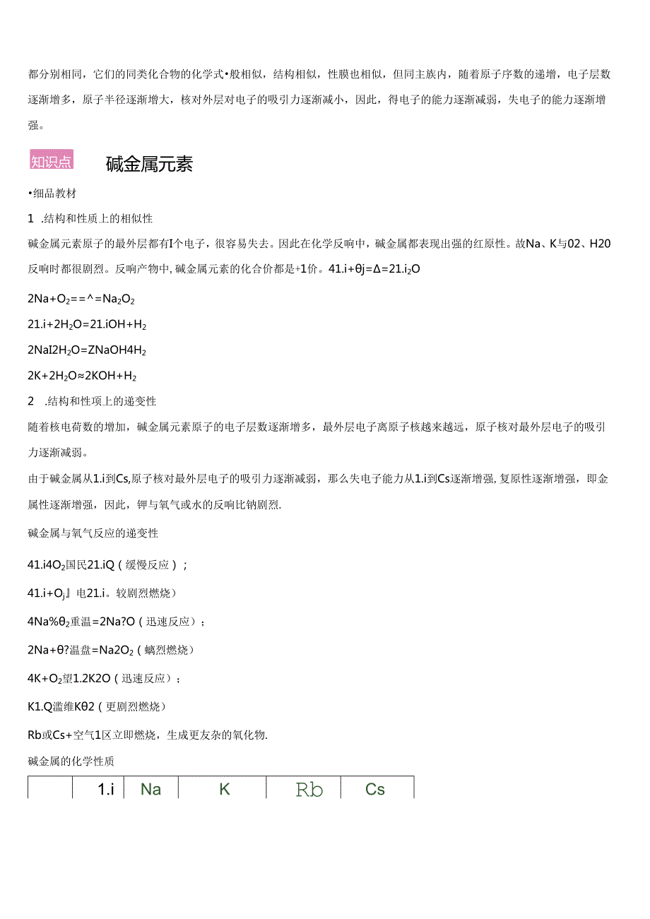 碱金属元素知识复习总结及习题答案讲解.docx_第3页