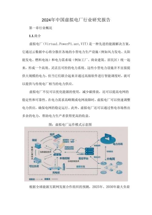 2024年中国虚拟电厂行业研究报告.docx
